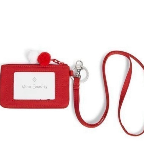 Last One! NWT Vera Bradley Peanuts® Zip ID & Lanyard Ski Snoopy - Picture 4 of 6